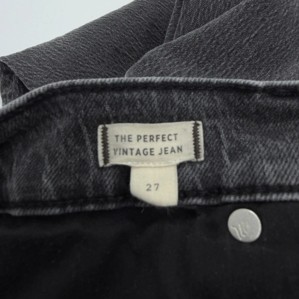 Madewell The Perfect‎ Vintage Jean in Lunar Wash Black Gray Size 27 - Picture 10 of 11